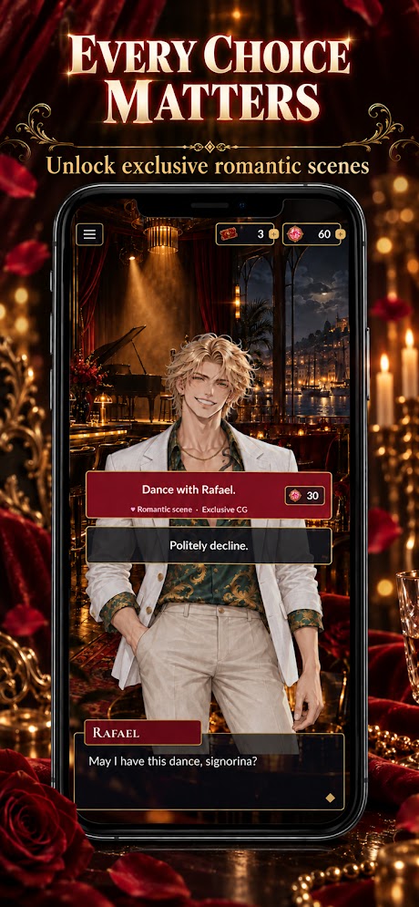 Gilded Cage Waltz: Mafia Otome screenshot 3