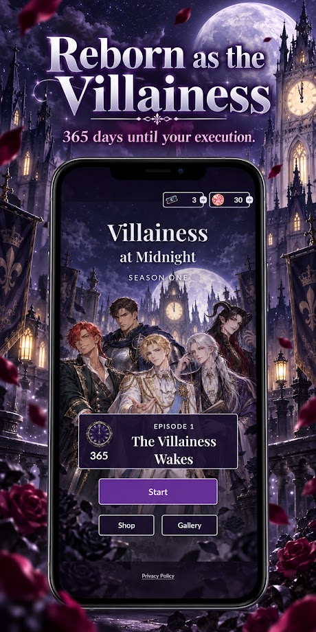 Villainess at Midnight: Otome screenshot 1